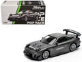Mazda RX7 (FD) "RE Amemiya" Widebody RHD (Right Hand Drive) Gunmetal Gray Metallic with Carbon Hood 1/64 Diecast Model Car by Pop Race  free shipping USA