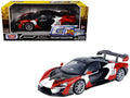 McLaren Senna #22 Black with Red and White Graphics "GT Racing" Series 1/24 Diecast Model Car by Motormax  free shipping USA
