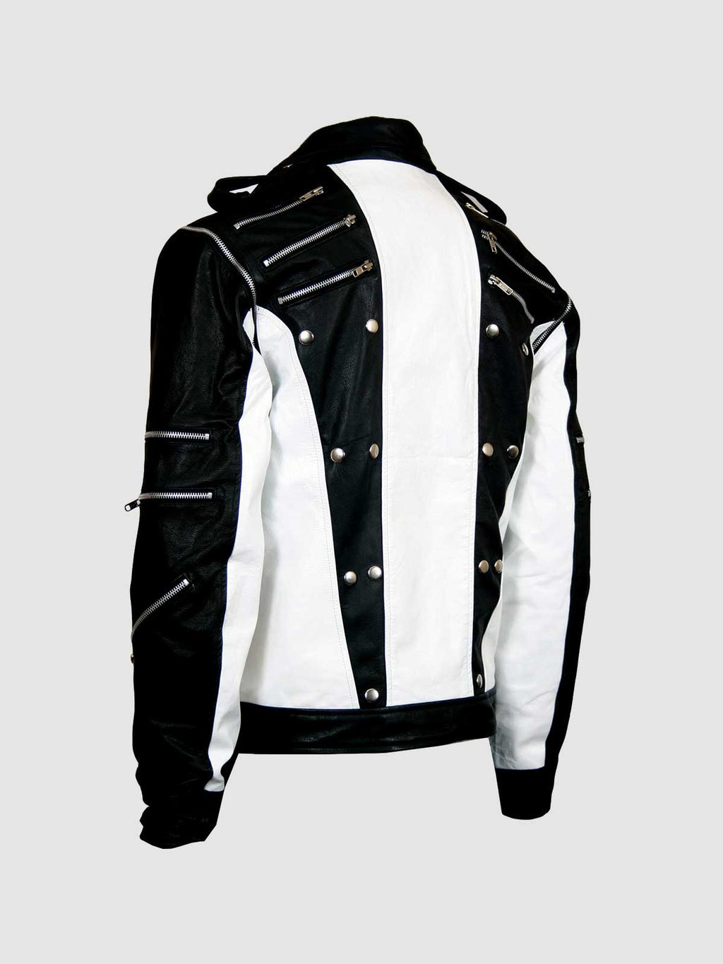 Black & White Leather Jacket