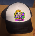 Adjustable Trucker Baseball Cap Featuring 'I Have The Meower He Man Cringer' MOTU Design