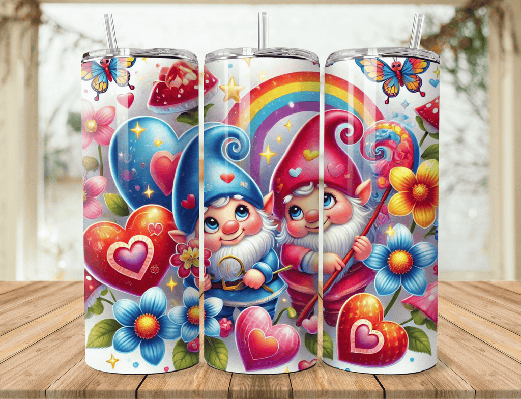 Valentine Gnomes Tumbler