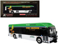 New Flyer Xcelsior XHE40 Transit Bus "AC Transit - Zero Emission" White and Green with Graphics "The Bus & Motorcoach Collection" Limited Edition 1/87 (HO) Diecast Model by Iconic Replicas  free shipping USA