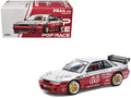 Nissan Pandem S13 RHD (Right Hand Drive) #66 "Moontech" Silver and Red Metallic 1/64 Diecast Model Car by Pop Race  free shipping USA