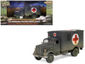 Opel-Blitz Kfz.305 Ambulance Gray (Weathered) "German Army" "Armoured Fighting Vehicle" Series 1/32 Diecast Model by Forces of Valor  free shipping USA