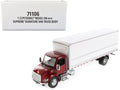 Peterbilt 536 Truck with Supreme Signature Van Body Red Metallic "Transport Series" 1/32 Diecast Model by Diecast Masters  free shipping USA