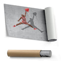 Michael Jordan Banksy Balloon Girl Canvas Art - NBA Street Art Decor