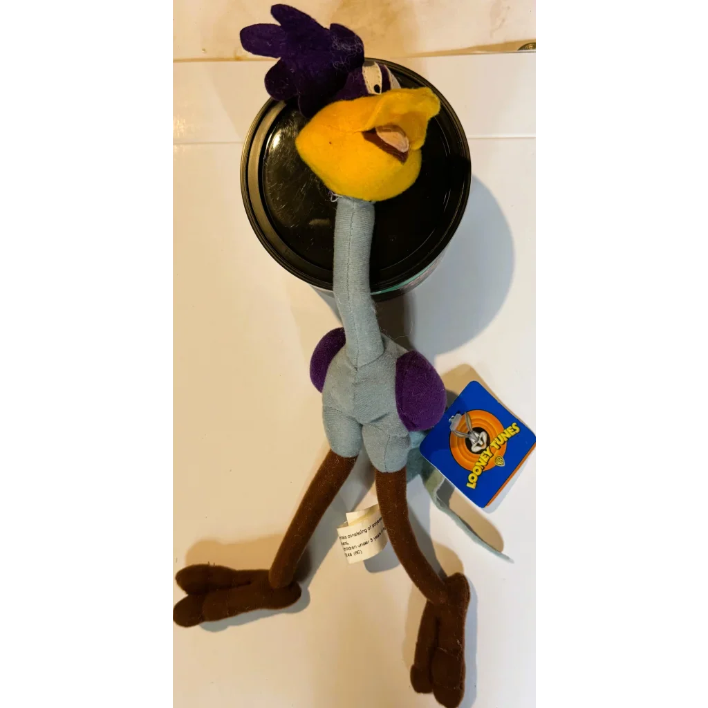 Vintage Road Runner Plush 🏃 Looney Tunes Warner Bros. NOS with Tag