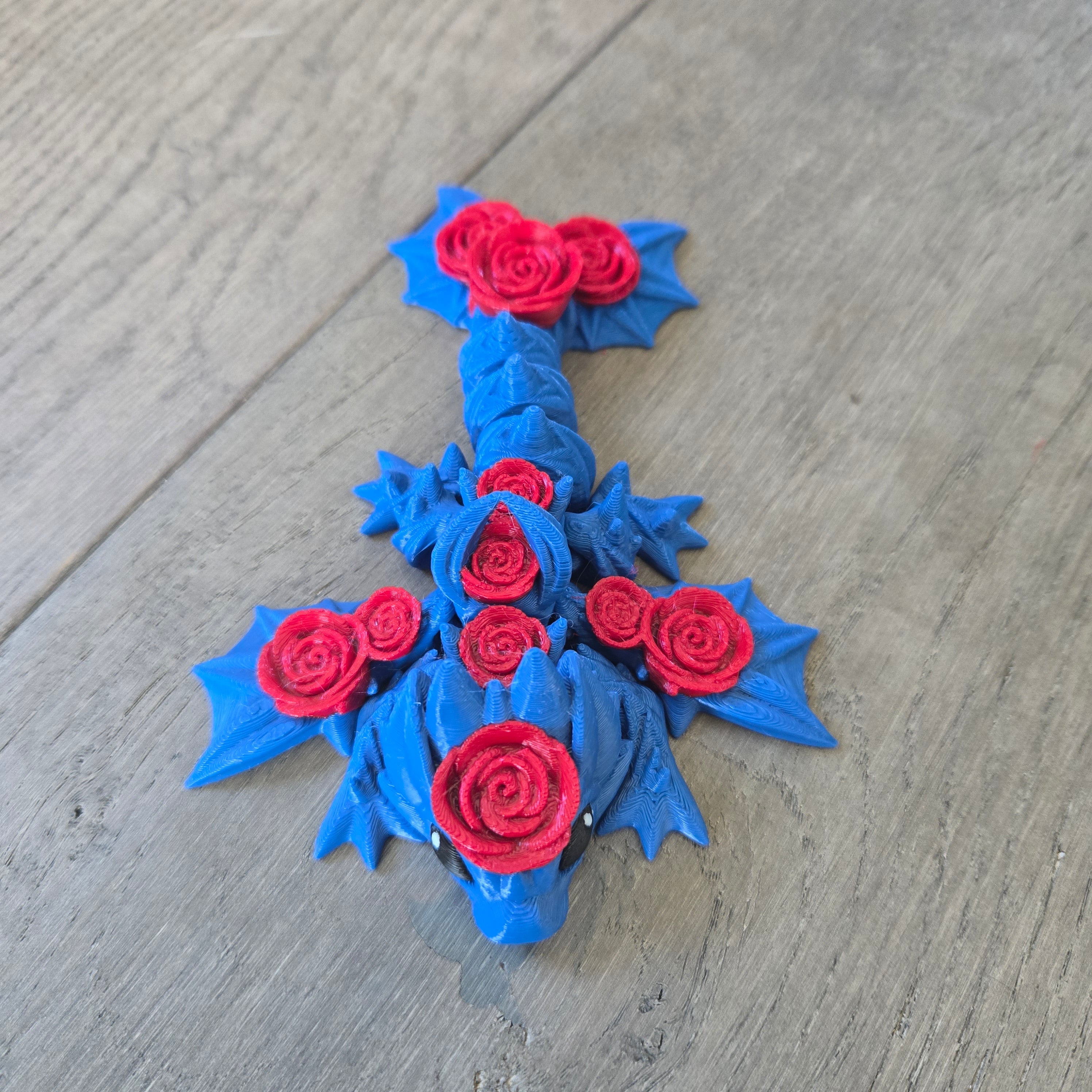 Baby Rose Wyven Dragon Keychain (Limited Edition)