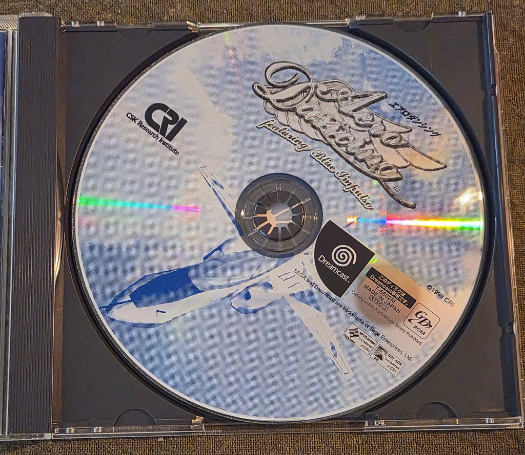 Aero Dancing Featuring Blue Impulse – Sega Dreamcast – Japan Import NTSC-J – CRI – 1999 Flight Simulator