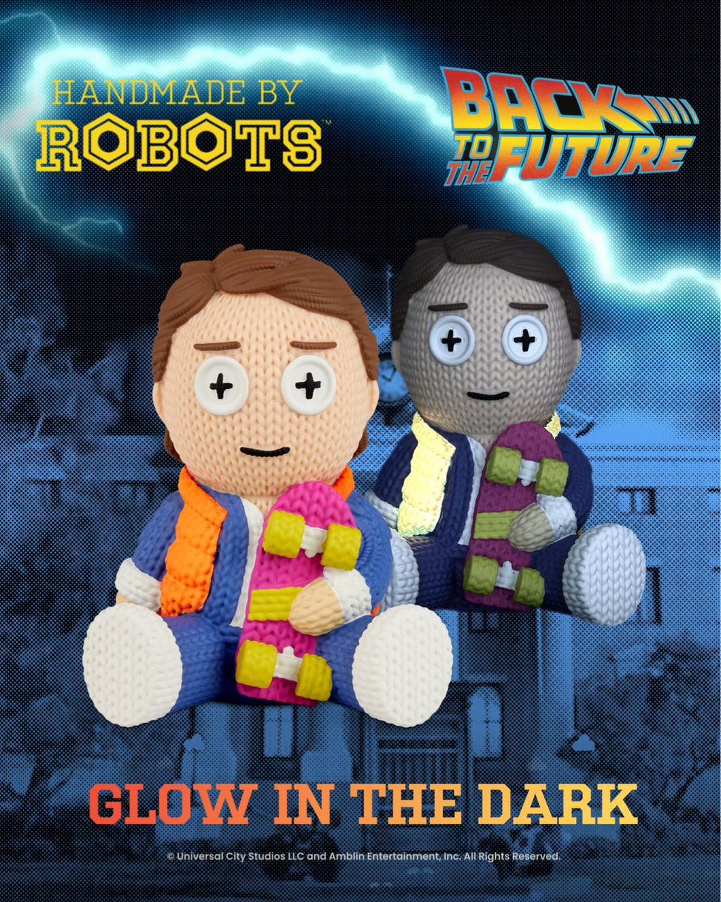 Back to the Future Marty McFly with Skateboard Collectible Vinyl Figure (Limited Edition Glow in the Dark / Geek Fuel Numbered Exclusive) - #152