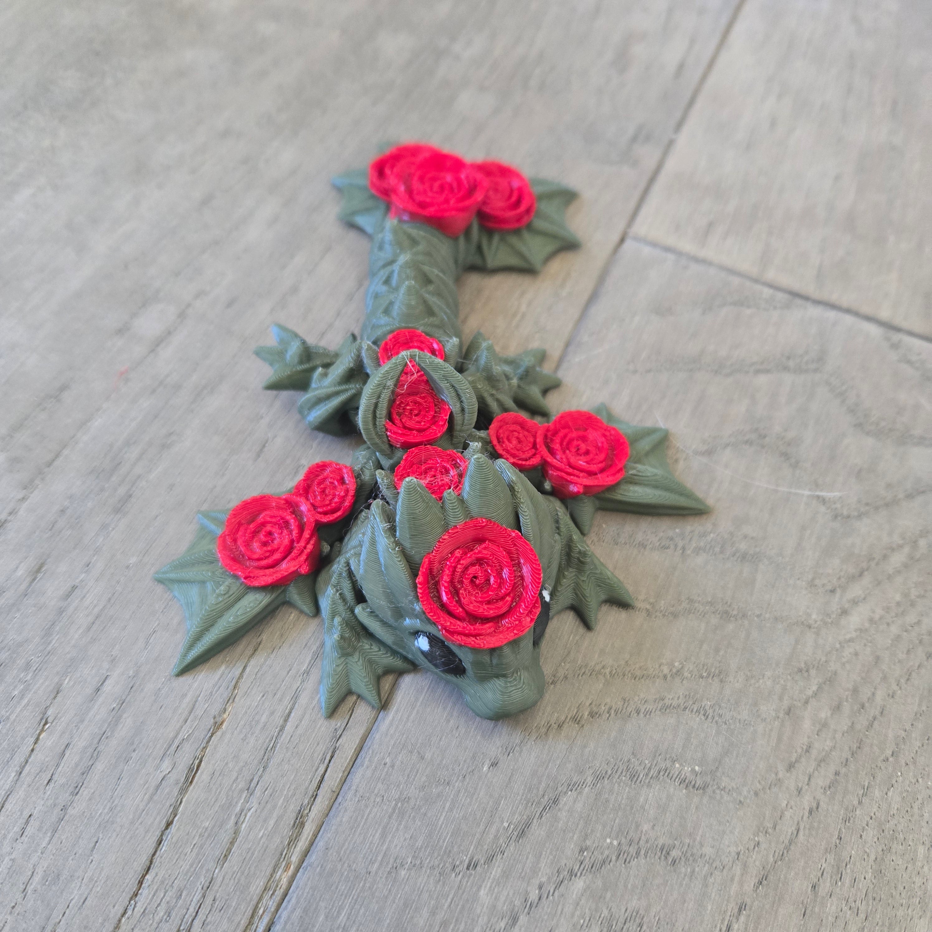 Baby Rose Wyven Dragon Keychain (Limited Edition)