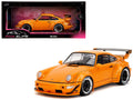 RWB Bodykit "Hibiki" Orange Metallic "Pink Slips" Series 1/18 Diecast Model Car by Jada  free shipping USA