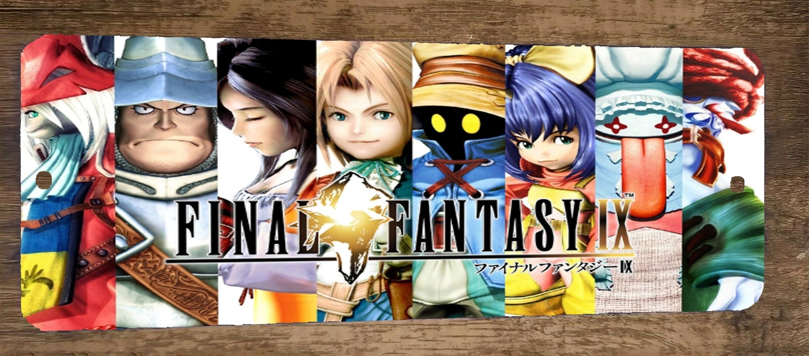 Final Fantasy 9 FFIX 3x12 Metal Wall Sign Decor Man Cave Game Room Garage Arcade