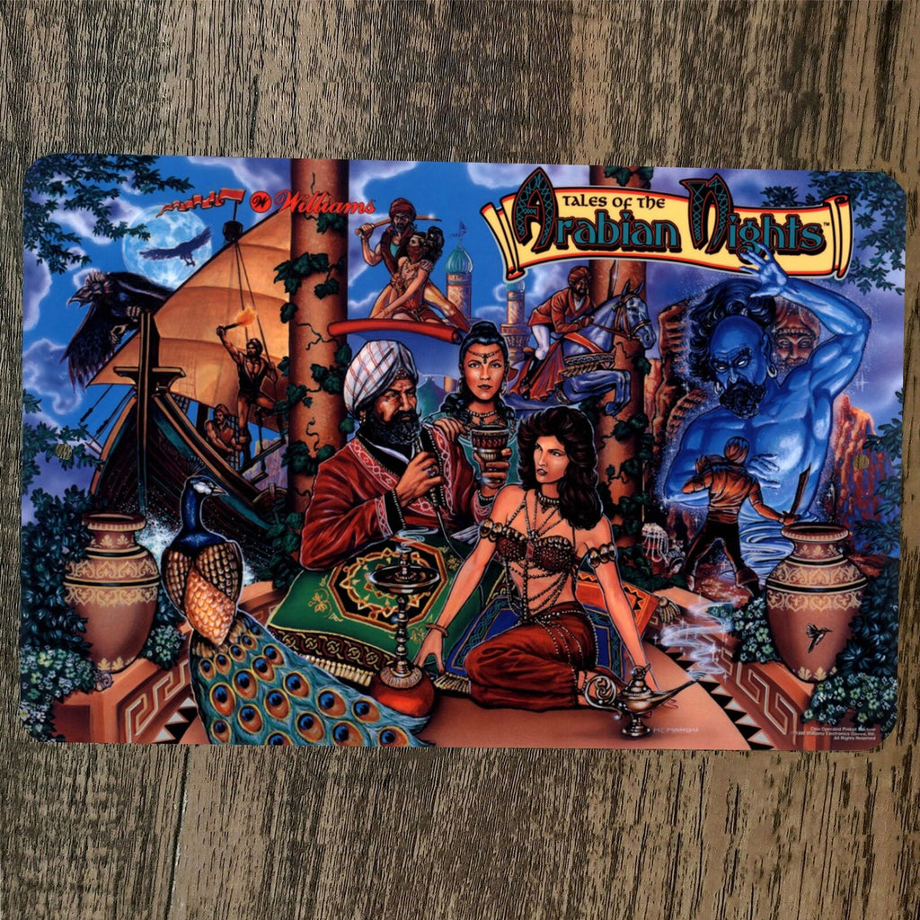 Arabian Knights Arcade Video Game 8x12 Metal Wall Sign