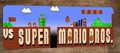 VS Super Mario Bros 4x12 Inch Metal Wall Sign Video Game Arcade Decoration