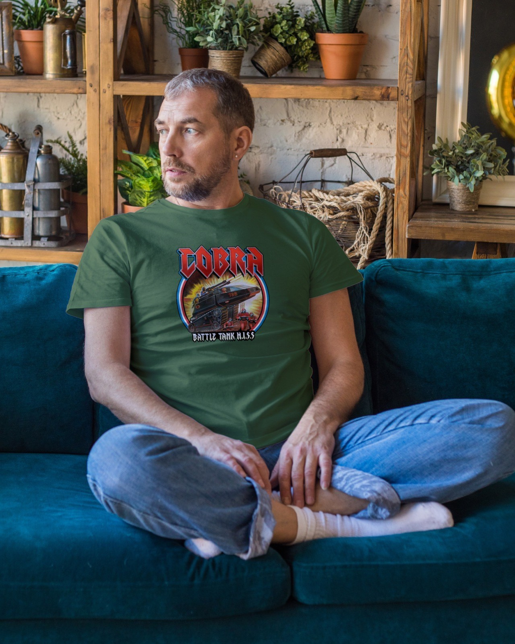 GI Joe Cobra Battle Task HISS  Mens T Shirt