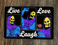 Live Laugh Love Skeletor MOTU 8x12 Metal Wall Sign Masters of the Universe
