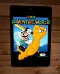 Super Adventure World Mario Time Parody Metal Wall Sign, 8x12 Inches