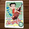 Perky Punchy Peppy Betty Boopsi Cola 8x12 Metal Wall Sign Poster