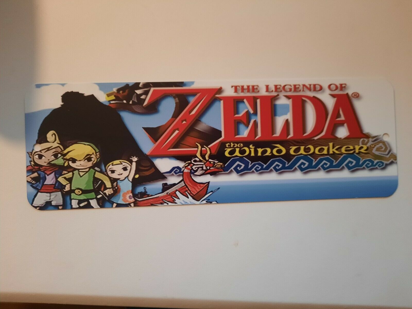 The Legend of Zelda: Wind Waker 4 x 12 Inch Metal Arcade Wall Sign - Premium High-Gloss Aluminum Display