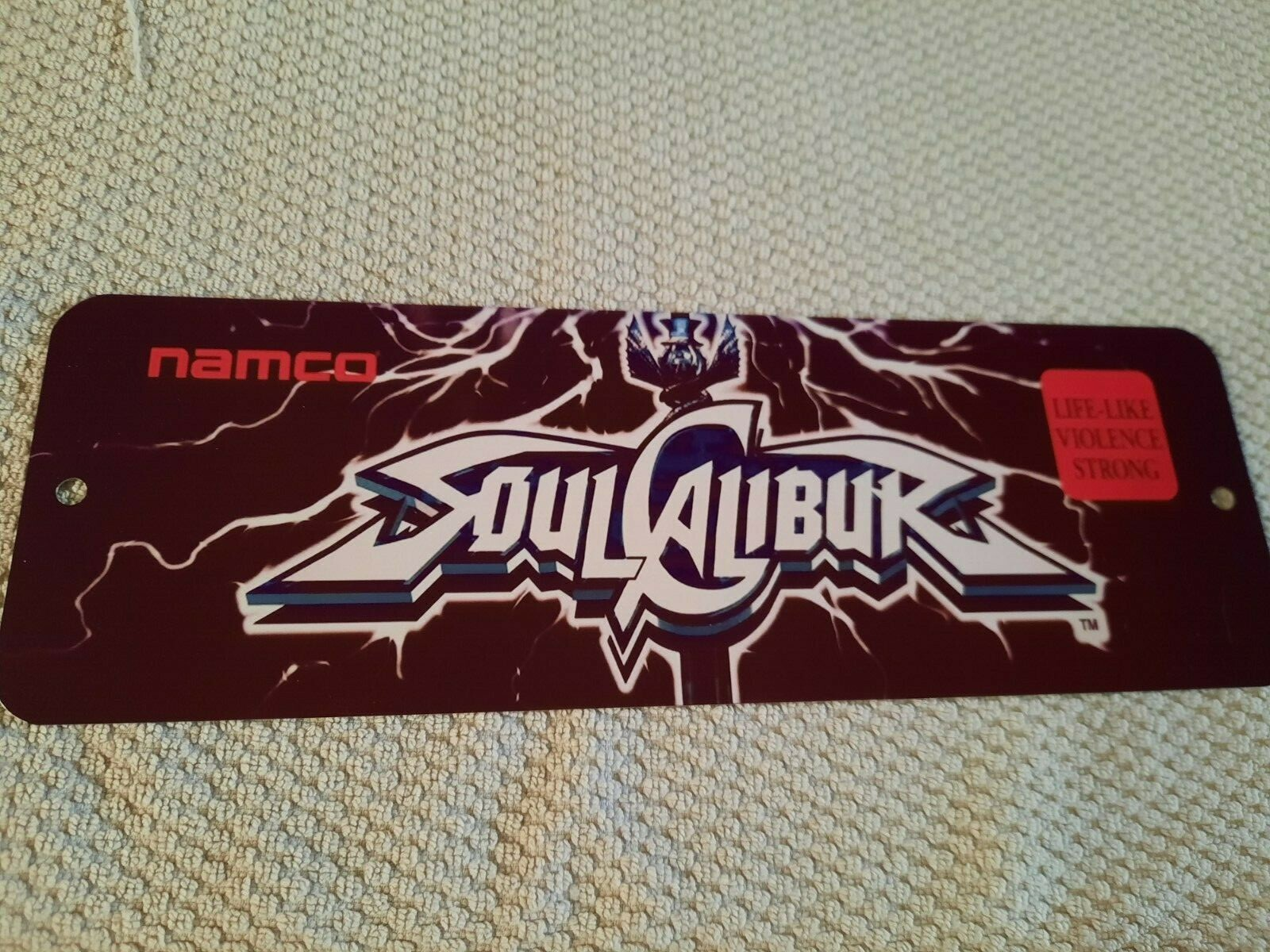 Soul Calibur Arcade Marquee 3x12 Metal Wall Sign