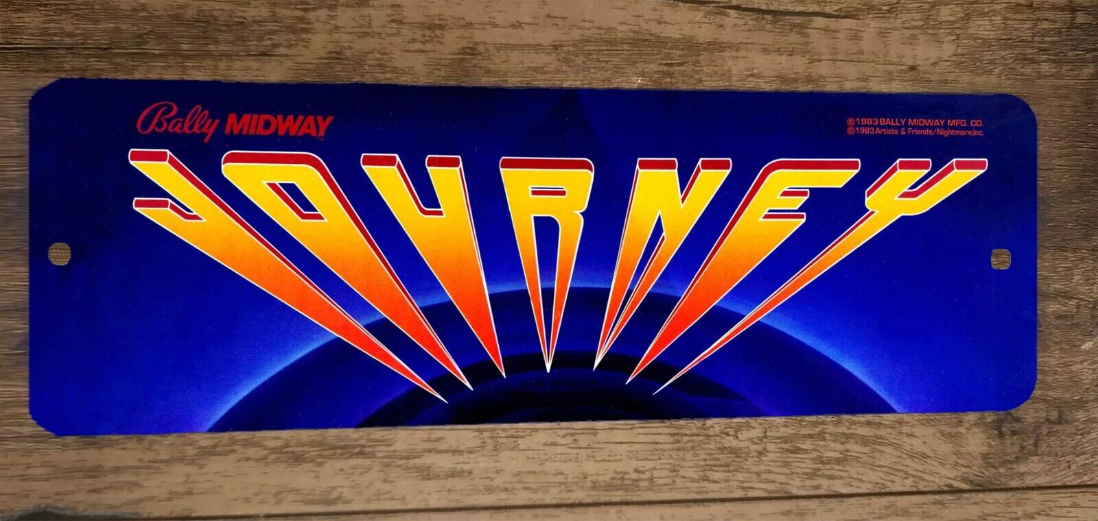 Jounrey Arcade Marquee 4x12 Metal Wall Sign Banner Poster