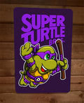 Super Purple Turtle Bros Donatello 8x12 Metal Wall Sign Poster TMNT Mario Parody