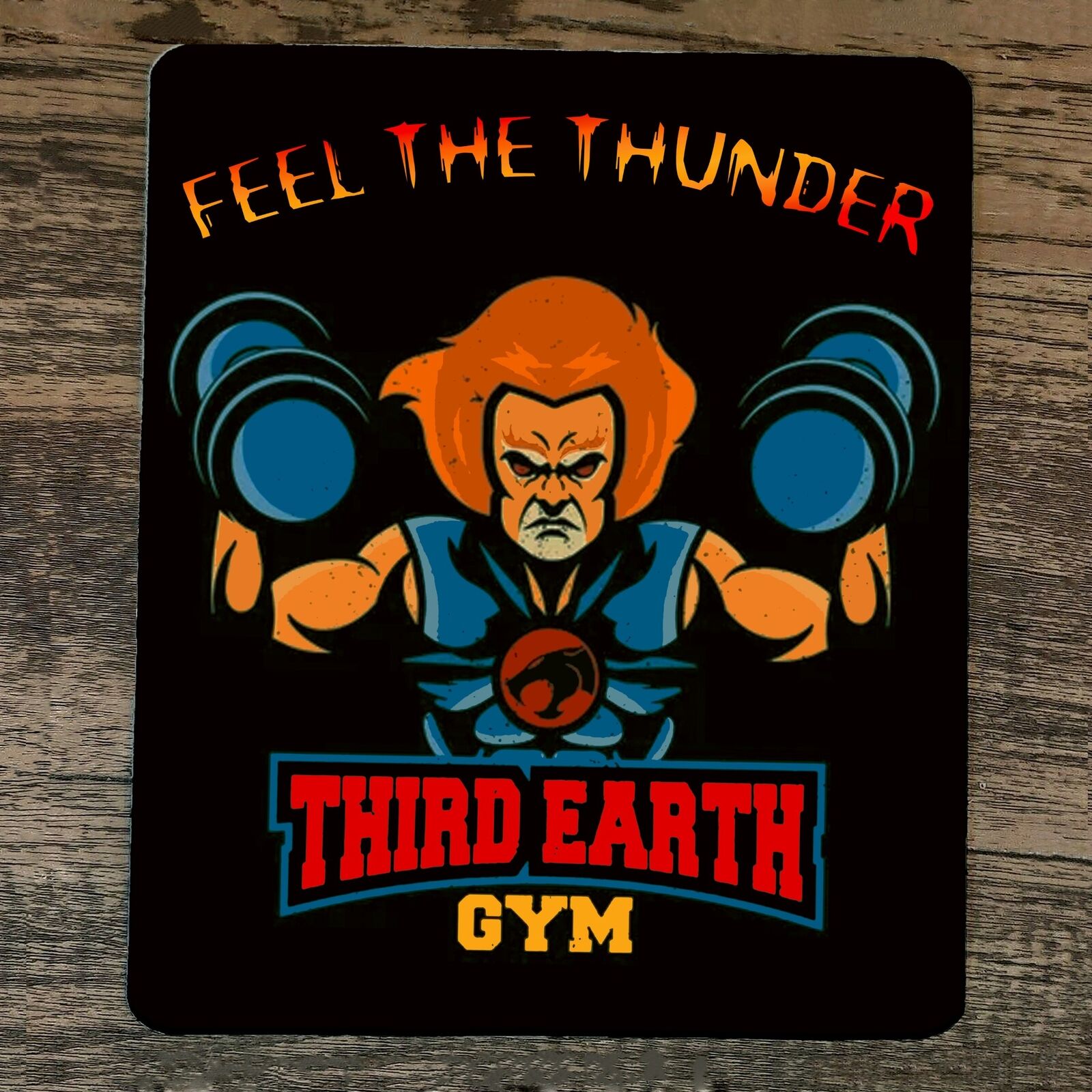 Feel The Thunder Third Earth Gym Thundercats Mouse Pad