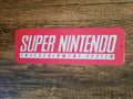 Red Super Nintendo Arcade Marquee Banner 4x12 Metal Wall Sign