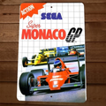 Super Monaco GP Cover Art Sega Master System 8x12 Inch Wall Sign