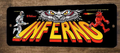 Inferno Arcade 3x12 Metal Wall Video Game Marquee Banner Sign