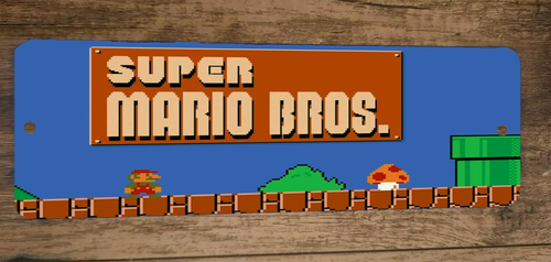 Super Mario Bros 3 x 12 Inch Metal Wall Sign