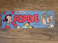 Popeye Classic Arcade Banner Marquee 3x12 Metal Wall Sign
