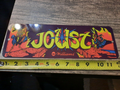 Joust Classic Arcade Marquee Banner 3x12 Metal Wall Williams