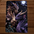 Amazing Dragons Love 8x12 Metal Wall Animal Sign