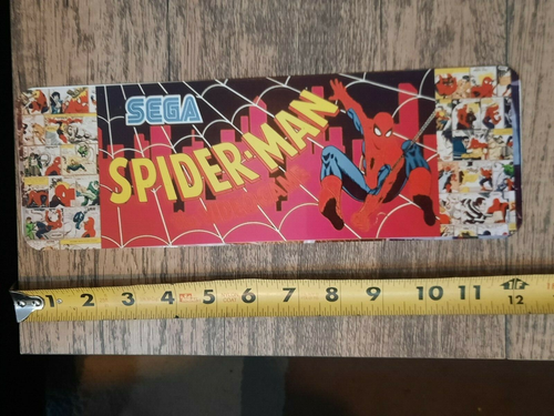Spider-Man Classic Arcade Marquee Banner 3x12 Metal Wall Sign Spiderman