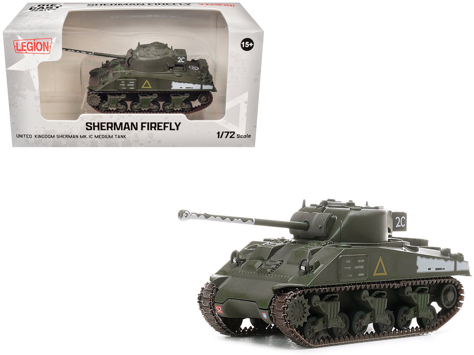 Sherman Firefly Mk.IC Medium Tank "A Squadron Coldstream Guards 5th Guards Armoured Brigade Germany" (1945) British Army 1/72 Diecast Model by Legion  free shipping USA