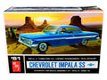 Skill 2 Model Kit 1961 Chevrolet Impala SS 1/25 Scale Model by AMT  free shipping USA