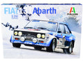 Skill 3 Model Kit Fiat 131 Abarth Rally #10 Winner "Montecarlo Rally" (1980) 1/24 Scale Model by Italeri  free shipping USA
