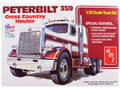 Skill 3 Model Kit Peterbilt 359 "Cross Country Hauler" 1/25 Scale Model by AMT  free shipping USA