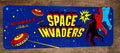 Space Invaders Arcade Marquee 4x12 Metal Wall Sign Retro 80s