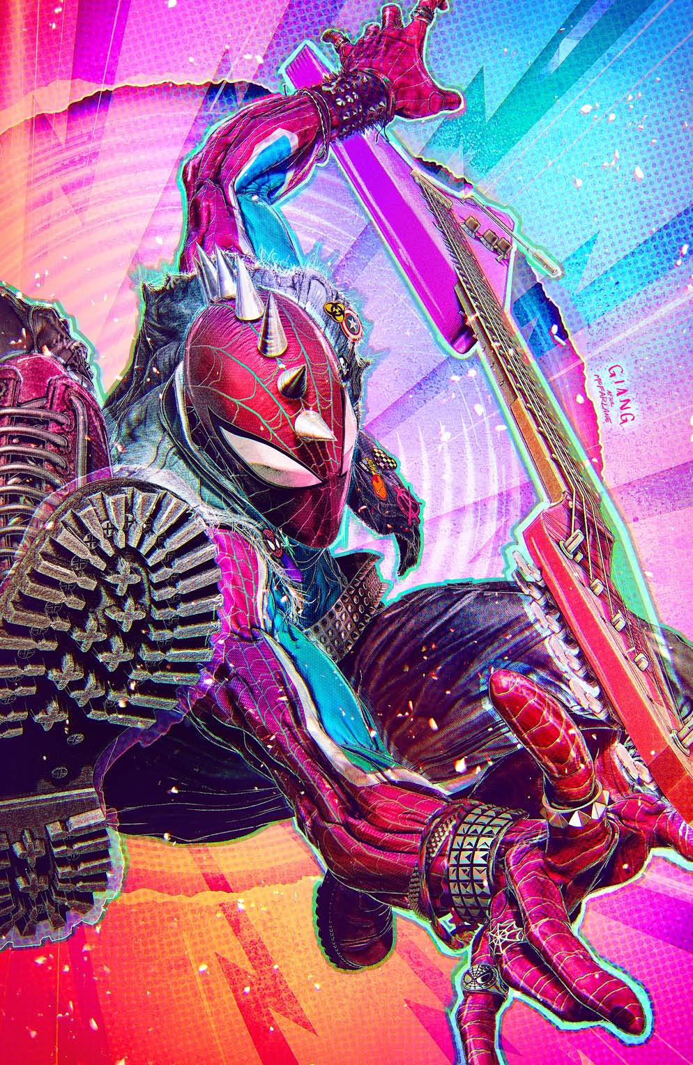 SPIDER-PUNK: ARMS RACE #4 (JOHN GIANG EXCLUSIVE TRADE/VIRGIN VARIANT SET)