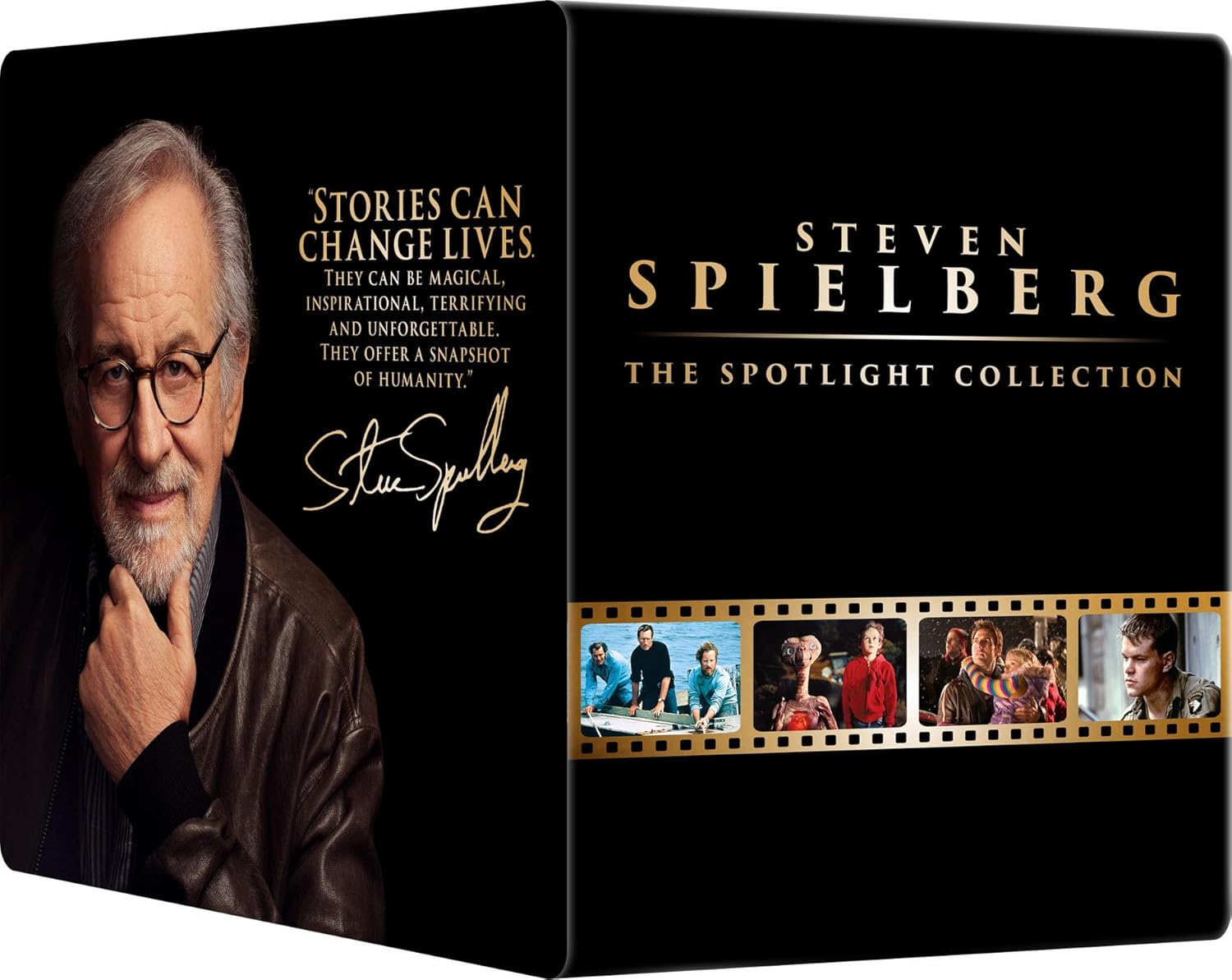 Spielberg 8-Film Steelbook Library Case Spotlight Collection (4K Ultra HD + Blu-ray + Digital)