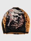 Japanese Fox Embroidered Sukajan - Sublimation Jacket ( Recreated Edition )