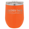 I Solemnly Sweat Too F***ing Much 12 oz Polar Camel Wine Tumbler