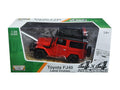 Toyota FJ40 Land Cruiser Red "4x4 Overlanders" Series 1/24 Diecast Model Car by Motormax  free shipping USA