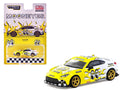 Toyota GR86 RHD (Right Hand Drive) "MoonEyes" White with Yellow Flames and Graphics "Global64" Series 1/64 Diecast Model by Tarmac Works  free shipping USA