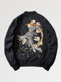Traditional Japanese Embroidered Bomber 'Tottori' - Sublimation Jacket ( Recreated Edition )