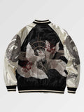 Traditional Japanese Sukajan Fox Design 'Kitsune' - Sublimation Jacket ( Recreated Edition )