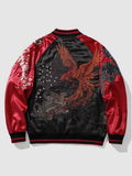 Traditional Sukajan Jacket Phoenix Pattern 'Tori' - Sublimation Jacket ( Recreated Edition )
